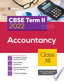 Arihant Cbse Accountancy Term 2 Class 12 For 2022 Exam Cover Theory And Mcqs Neha Gupta