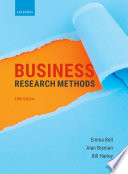 Business Research Methods 5th Edition 5th Edition Bell Emma