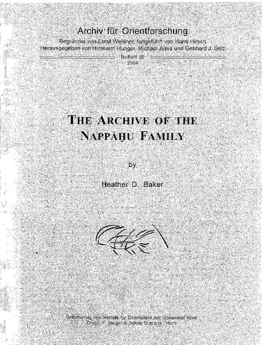 The Archive Of The Nappahu Family 1st Edition Heather D Baker