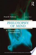 Philosophy Of Mind A Contemporary Introduction 4th Edition John Heil