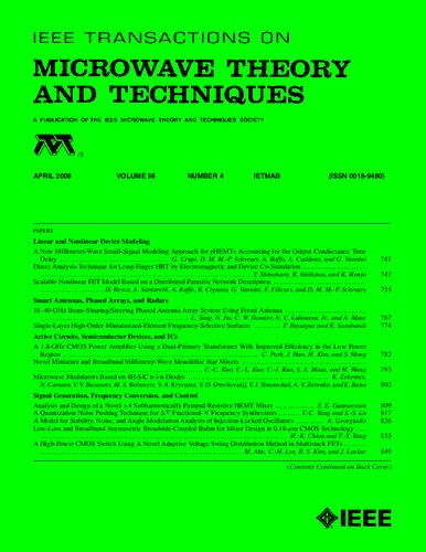 Microwave Theory And Techniques 04th Edition Ieee