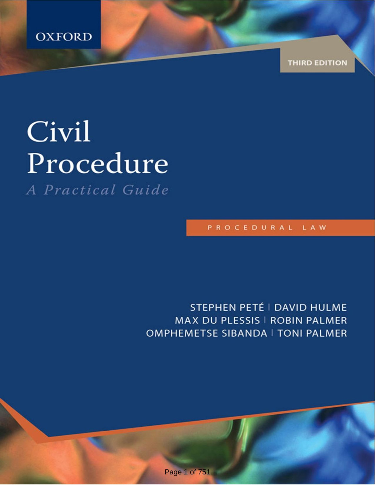 Civil Procedure A Practical Guide 3rd Vvaa