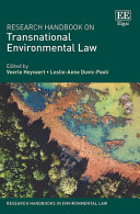 Research Handbook On Transnational Environmental Law Veerle Heyvaert