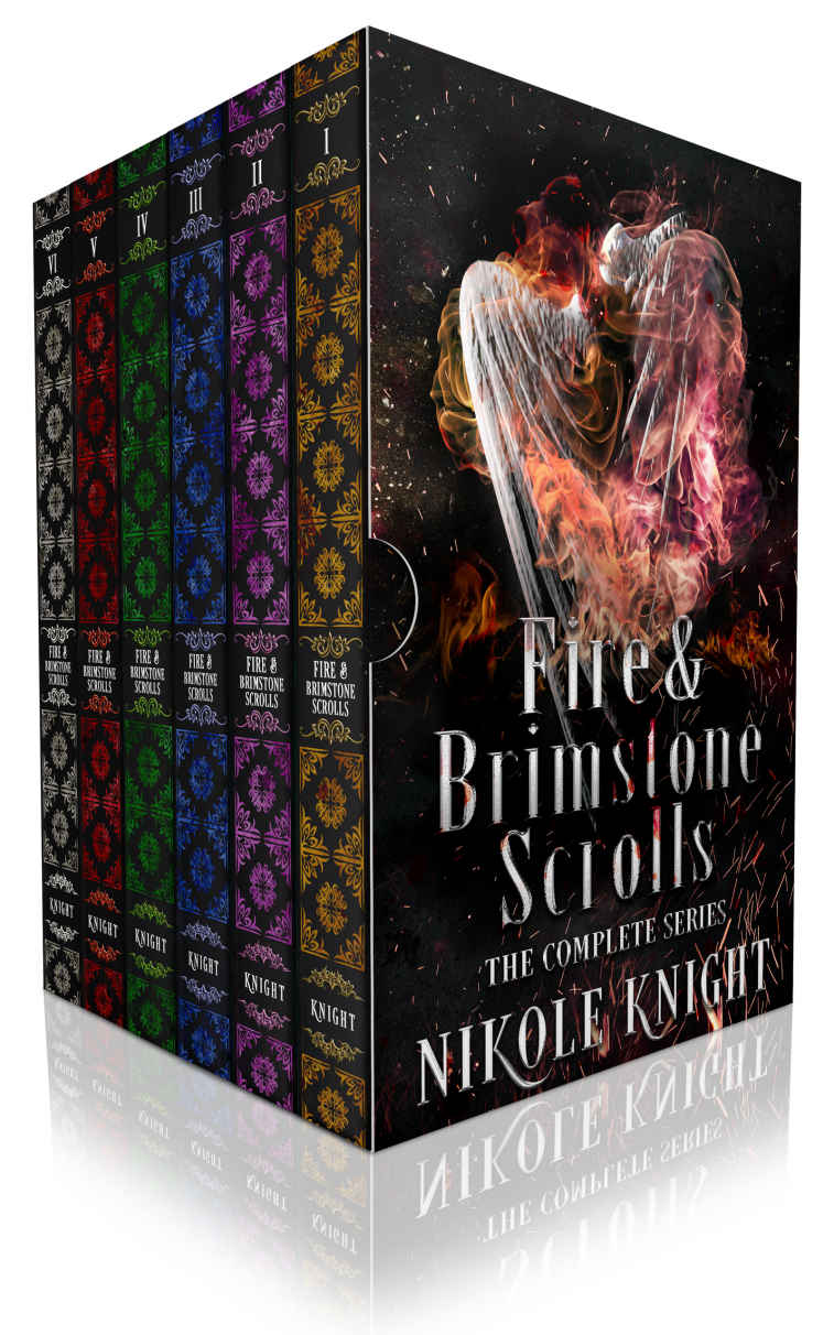 Fire Brimstone Scrolls The Complete Series Box Set A Gay Paranormal Romance Nikole Knight