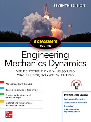 Schaums Outline Of Engineering Mechanics Dynamics 7th Edition 7th Edition Potter