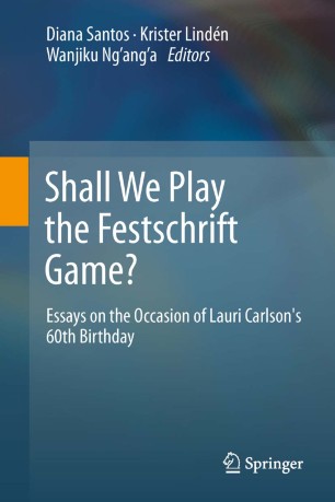 Shall We Play The Festschrift Game Diana Santos Krister Lindn