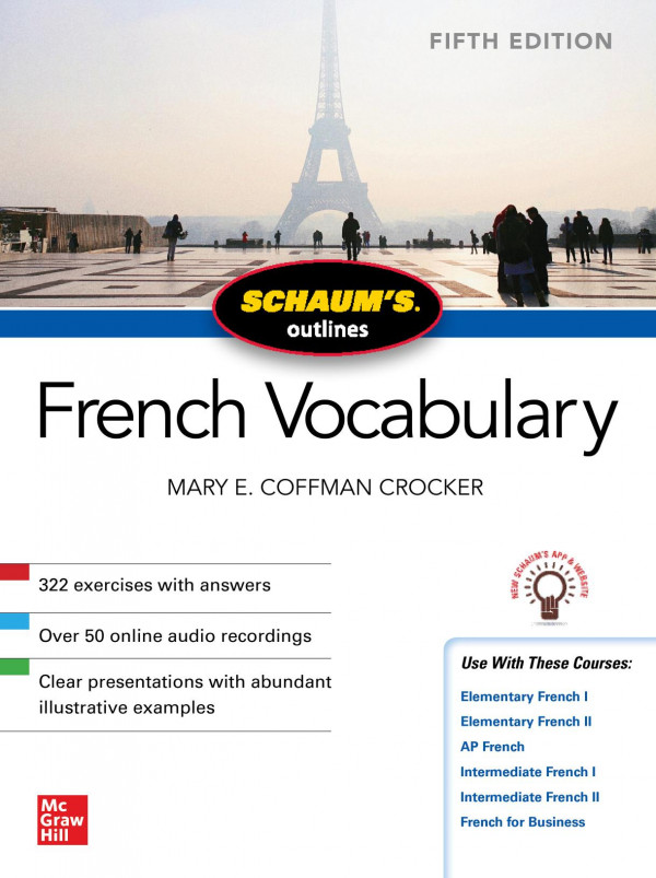 Schaums Outline Of French Vocabulary 5th Edition 5th Edition Crocker