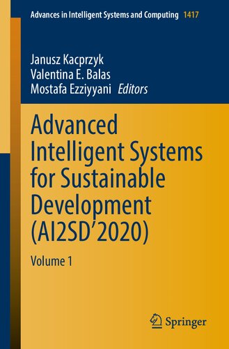 Advanced Intelligent Systems For Sustainable Development Ai2sd2020