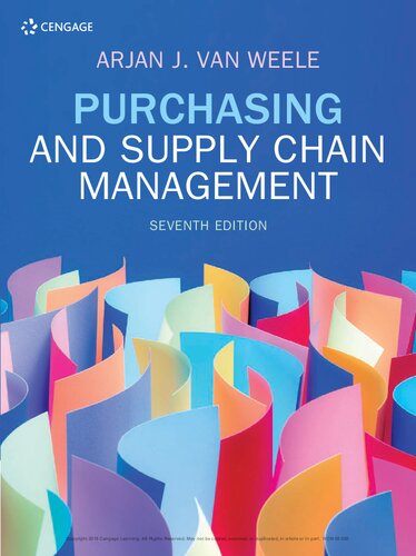 Purchasing And Supply Chain Management Seventh Arjan J Weele