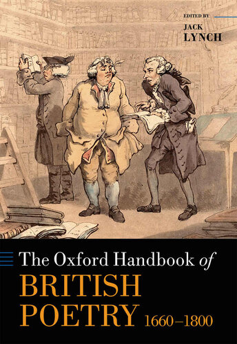 The Oxford Handbook Of British Poetry 16601800 Oxford Handbooks Jack Lynch