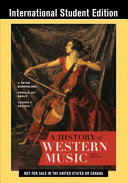 A History Of Western Music Tenth International Student Edition Burkholder
