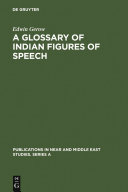 A Glossary Of Indian Figures Of Speech Edwin Gerow