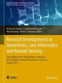 Research Developments In Geotechnics Geoinformatics And Remote Sensing 1st Ed 2021 Hesham Elaskary