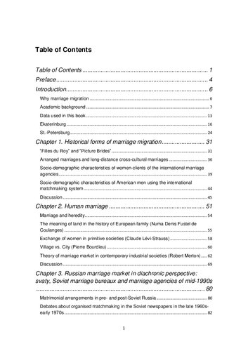 Marriage Migration From Russia Since The Early 1990s Ekaterina Bartik