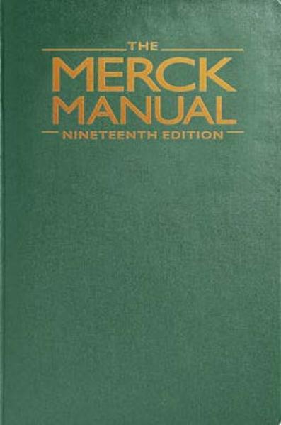 The Merck Manual Of Diagnosis Therapy 19th Edition Merck Co