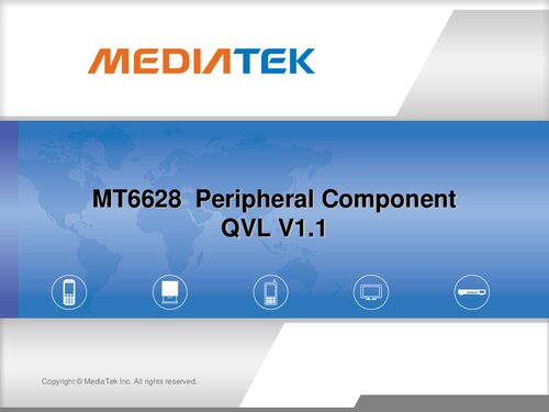 Mt6628 Peripheral Component Qvl 11 Mediatek Inc