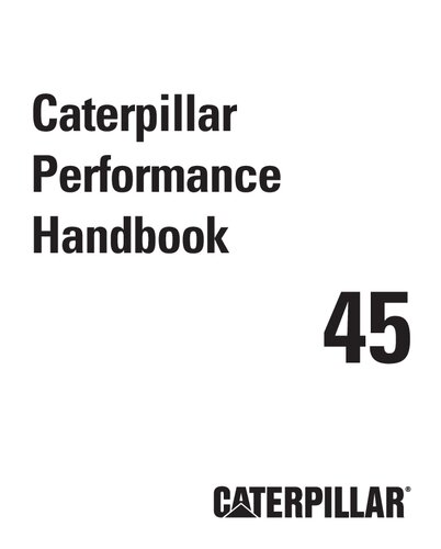 Caterpillar Performance Handbook 45th Edition Caterpillar