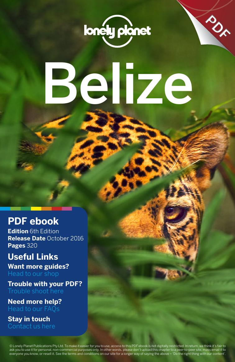 Belize6fullbook 6th Edition Lonely Planet