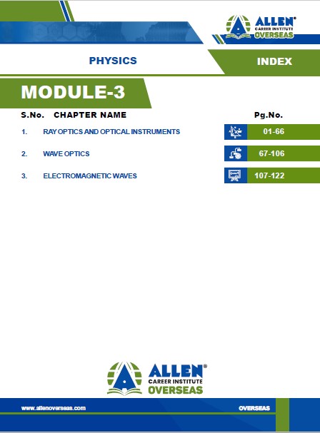 Allen Physics Module 3 Class 12 Neet Allen Overseas
