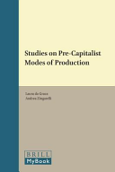 Studies On Precapitalist Modes Of Production Andrea Zingarelli