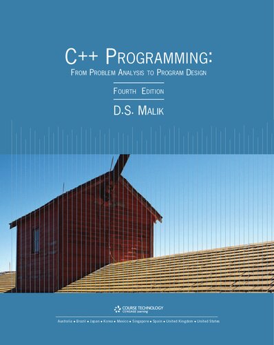 C Programming From Problem Analysis To Program Design 4th Edition Ds Malik
