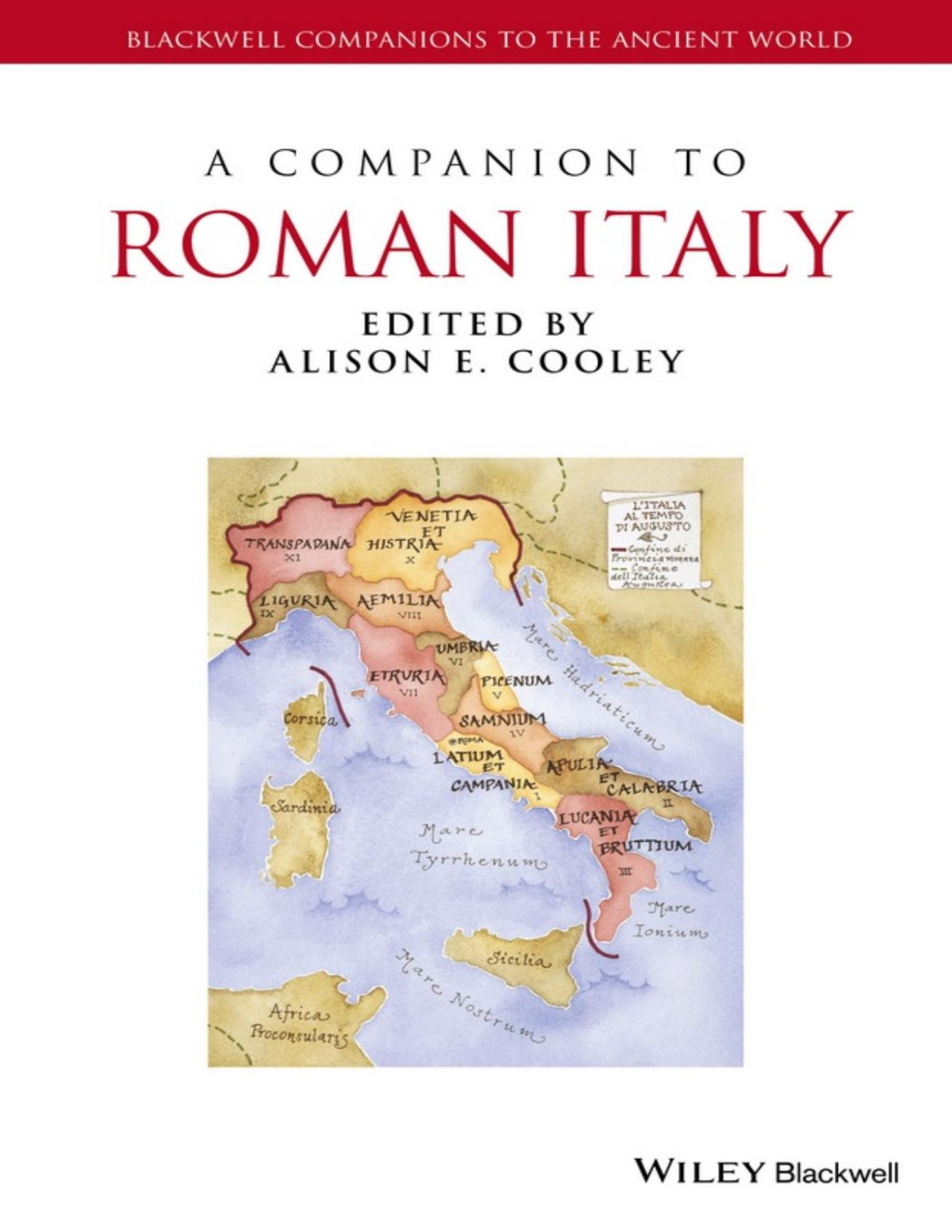 A Companion To Roman Italy Alison Cooley
