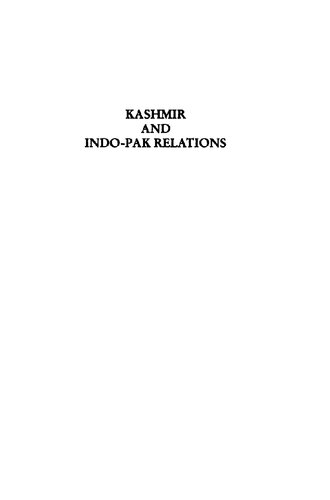 Kashmir And Indopak Relations Ravi Nanda