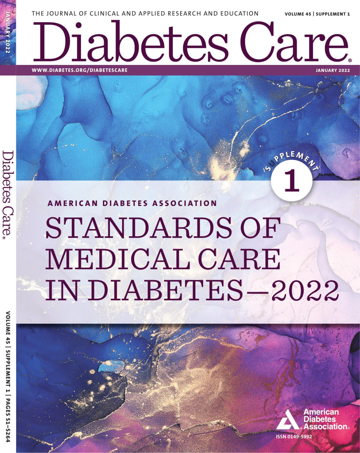 The Journal Of Clinical Applied Research Education Diabetes Care American Diabetes Association Standards Of Medical Care In Diabetes 2022 Volume 45 Supplement 1 1st Edition American Diabetes Association