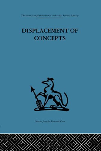 Displacement Of Concepts 1st Edition Donald A Schon