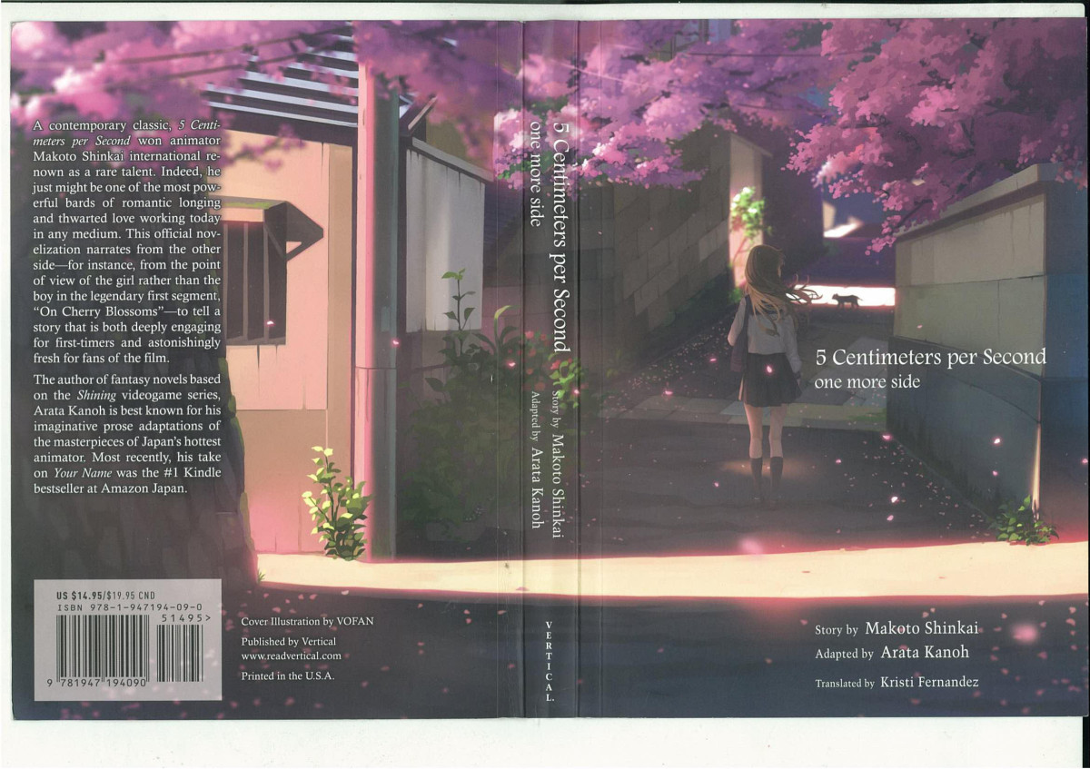 5 Centimeters Per Second One More Side 1st Edition Arata Kanoh