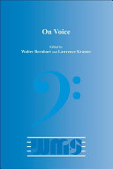 Word And Music Studies On Voice Walter Bernhart Lawrence Kramer Eds
