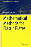 Mathematical Methods For Elastic Plates 2014th Edition Constanda