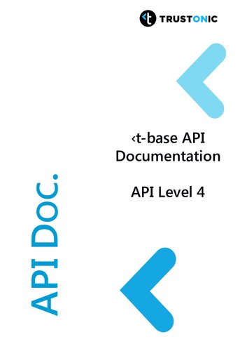Tbase Api Documentation 38 Trustonic