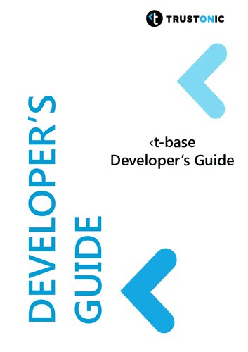 Tbase Developers Guide 25 Trustonic
