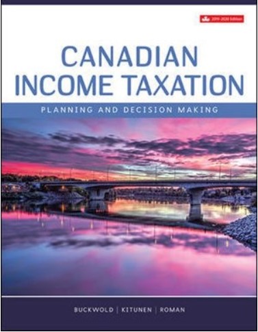 Canadian Income Taxation 22th Edition Bill Buckwold Joan Kitunen