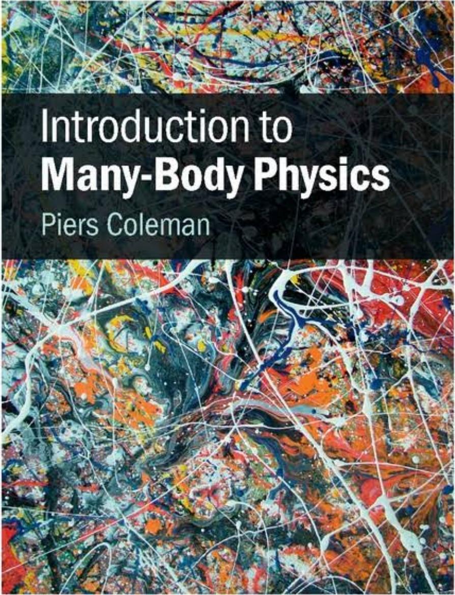 Introduction To Manybody Physics 1st Edition Piers Coleman