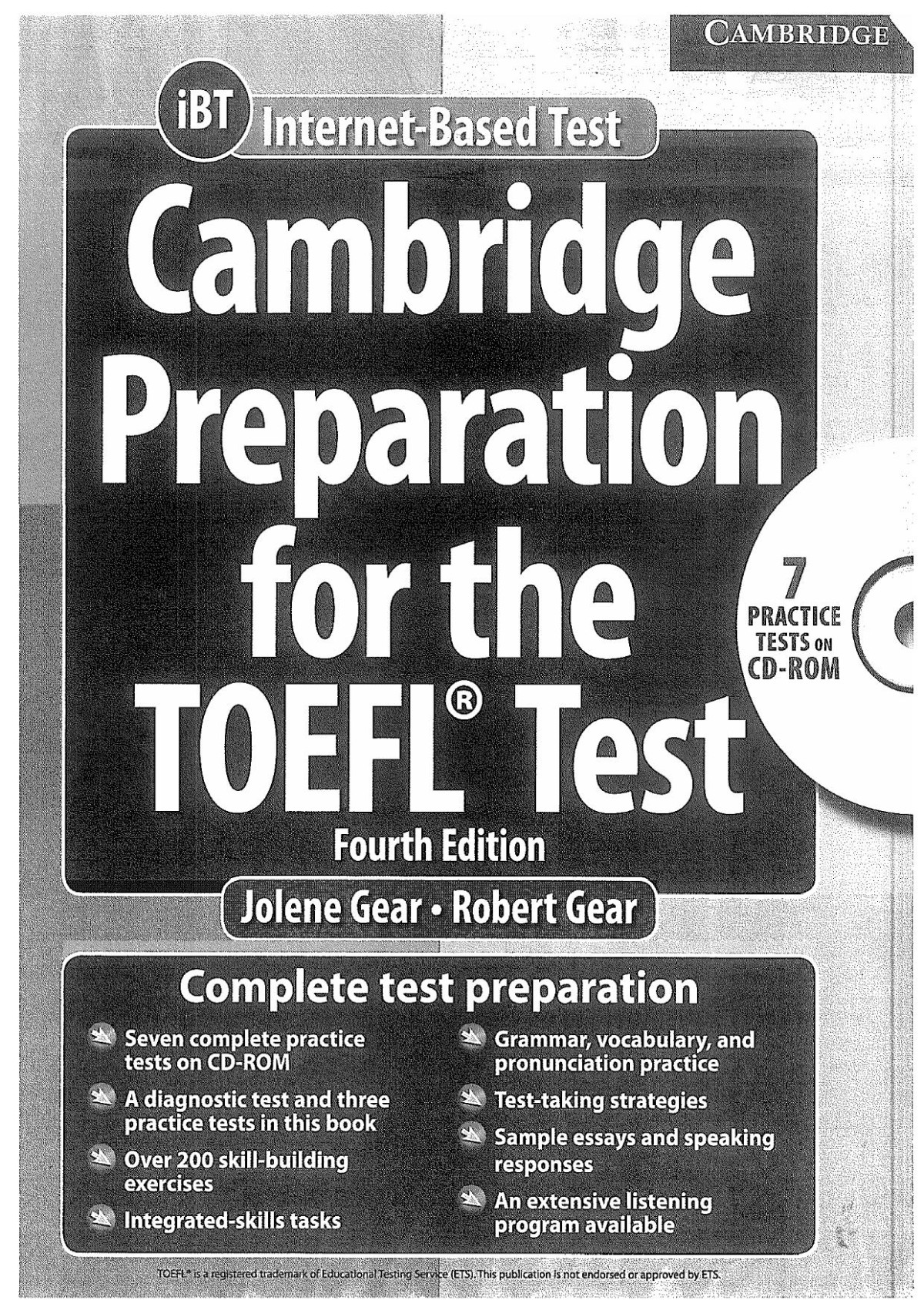 Cambridge Preparation For Toefl Jolene Gear Robert Gear