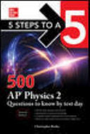 500 Ap Physics 2 Questions To Know By Test Day 5 Steps To A 5 2nd Edition Christopher Bruhn