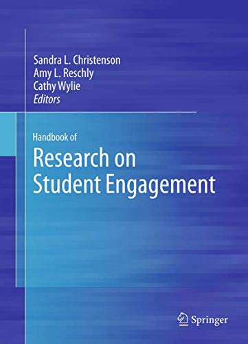 Handbook Of Research On Student Engagement Sandra L Christenson And Jamri