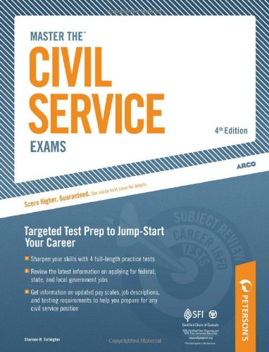 Master The Civil Service Exam Targeted Test Prep To Jumpstart Your Career 4th Edition Shannon R Turlington