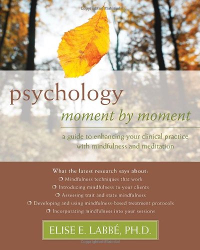 Psychology Moment By Moment A Guide To Enhancing Your Clinical Practice With Mindfulness And Meditation 1st Edition Elise E Labb