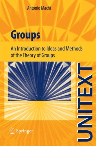 Groups An Introduction To Ideas And Methods Of The Theory Of Groups Antonio Mach