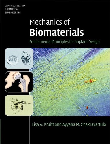 Mechanics Of Biomaterials Fundamental Principles For Implant Design Lisa A Pruitt Ayyana M Chakravartula