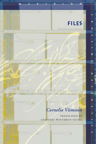 Files Law And Media Technology Cornelia Vismann Geoffrey Winthropyoung