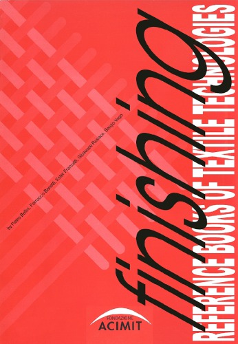 Reference Books Of Textile Technologies Finishing 3rd Pietro Bellini