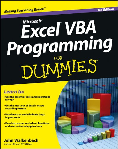 Excel Vba Programming For Dummies 3rd Edition John Walkenbach