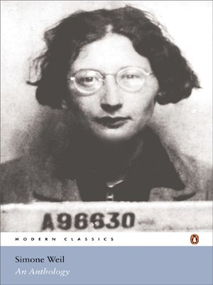 Simone Weil An Anthology Simone Weil