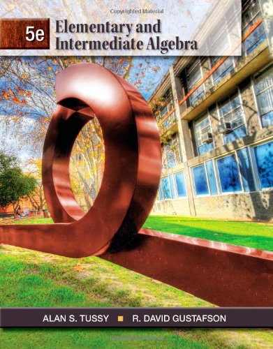 Elementary And Intermediate Algebra 5th Edition Alan S Tussy