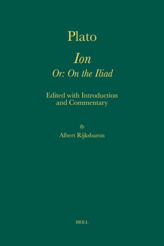 Ion Or On The Iliad Rijbksbaron A