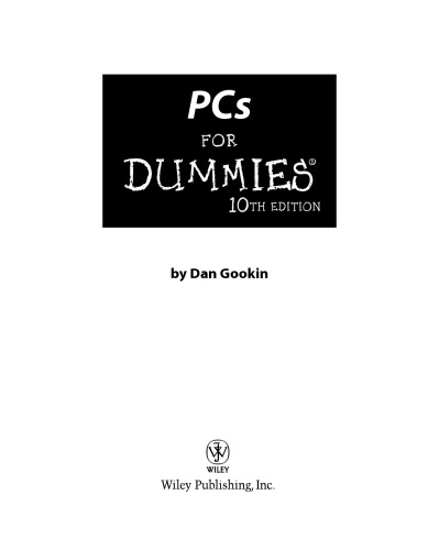 Pcs For Dummiesa Dan Gookin